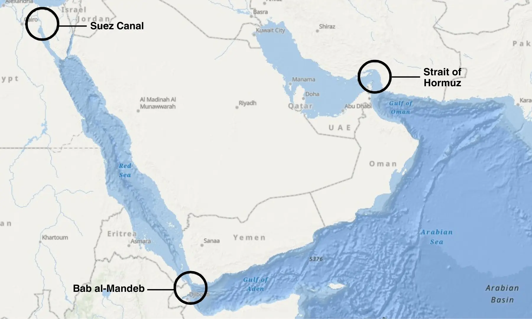 Bab al-Mandab Strait — key oil route facing growing Houthi threat