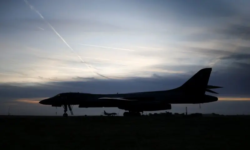 UK police question five men held at airbase used by US to attack Iran