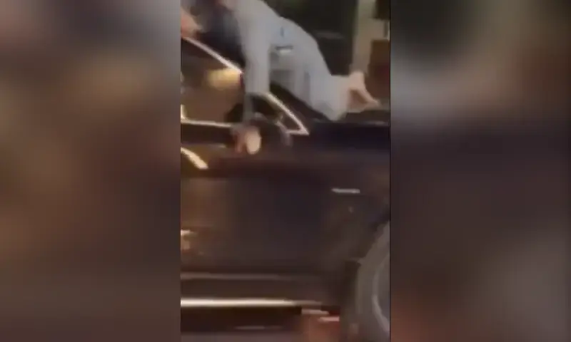 Rash driving case registered after video of car dragging motorcycle with man on bonnet goes viral