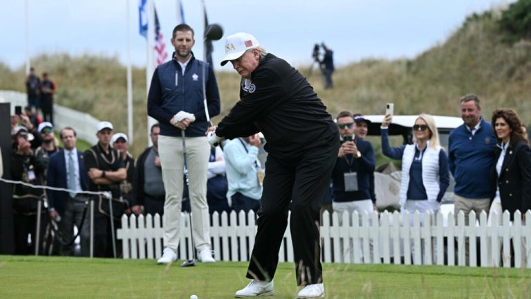 Trump meets Ireland's leaders in Dublin before heading to his golf club