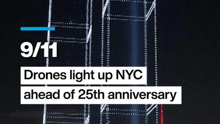 9/11: Drones light up NYC ahead of 25th anniversary