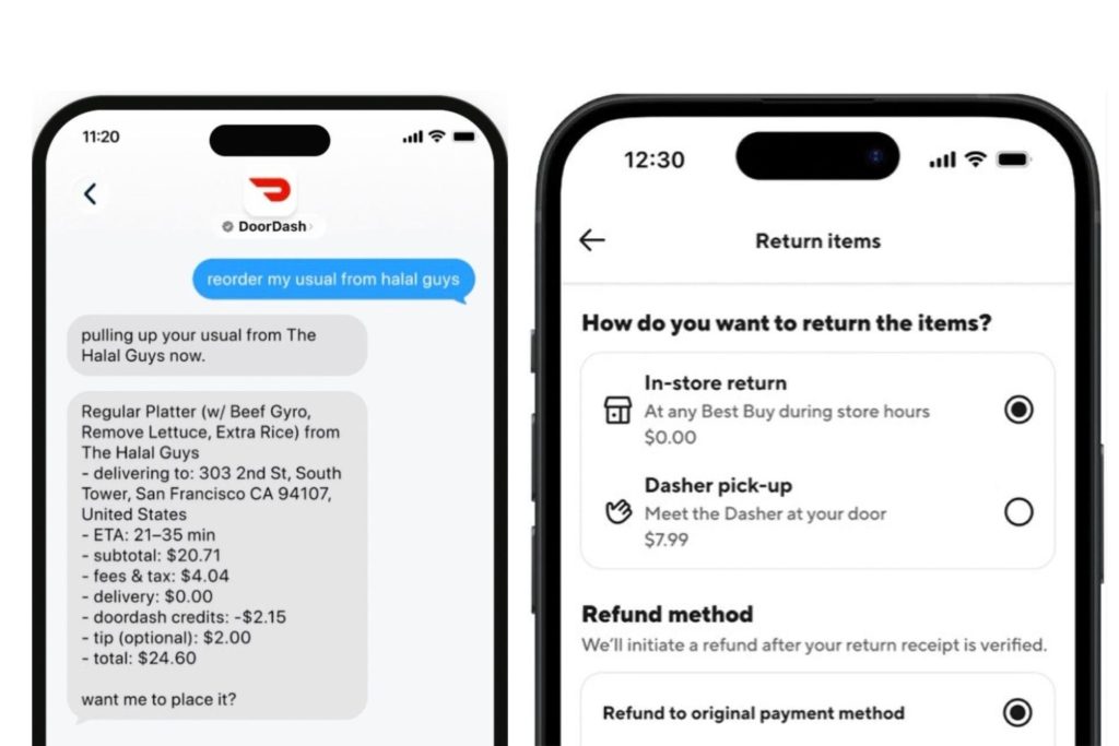 You can text DoorDash’s AI bot to ‘order my usual’ and it will figure the rest out