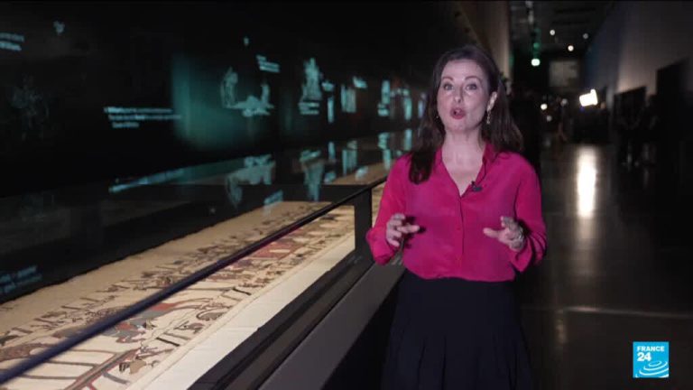 FRANCE 24 report: Bayeux Tapestry fever grips UK as sold-out exhibition opens