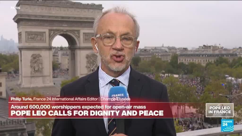 Pope Leo set for largest event of France tour as Paris crowds swell