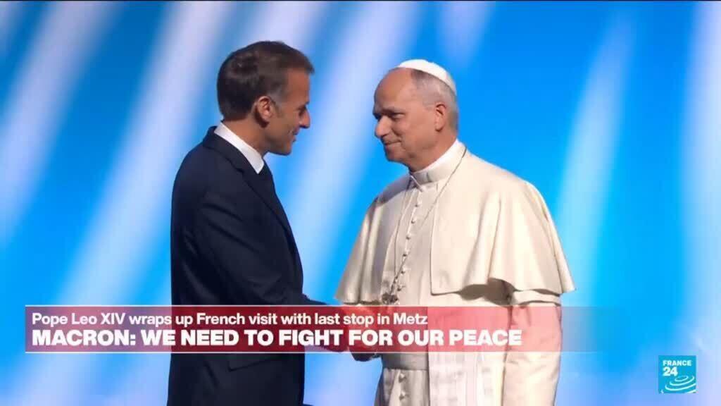 REPLAY: France's Macron speaks on European Union as pope visits Metz