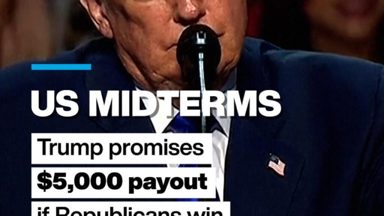 US midterms: Trump promises $5,000 payout if Republicans win