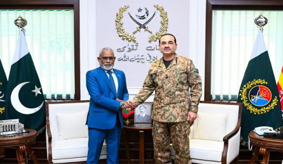 فیلڈ مارشل عاصم منیر سے اسپیکر مالدیپ پارلیمنٹ کی ملاقات