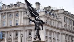 'All options' considered for Banksy's flag statue