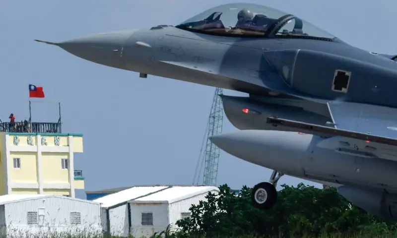 Taiwan's first new F-16V fighter jets arrive to bolster defences against China
