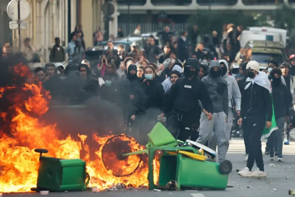 What is fuelling school protests in France?