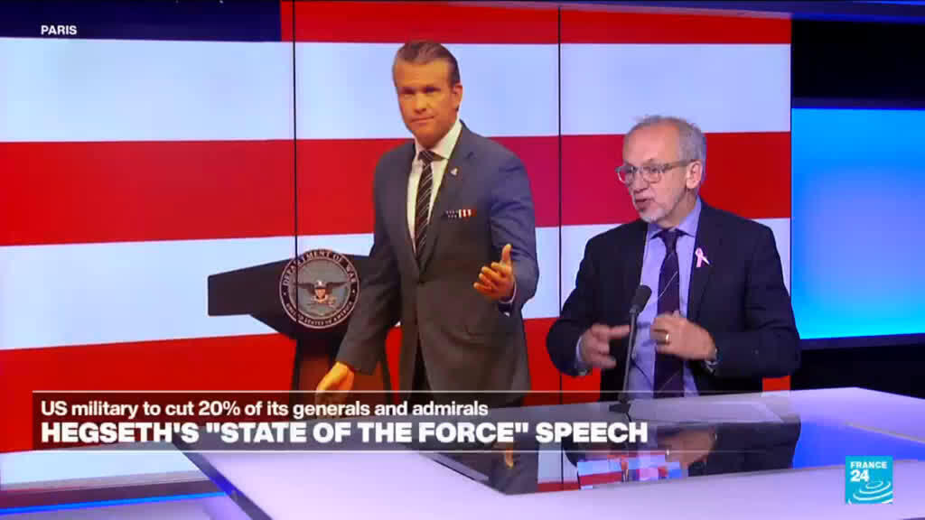 Hegseth 'state of the force' speech: US to cut number of generals, admirals by 20%