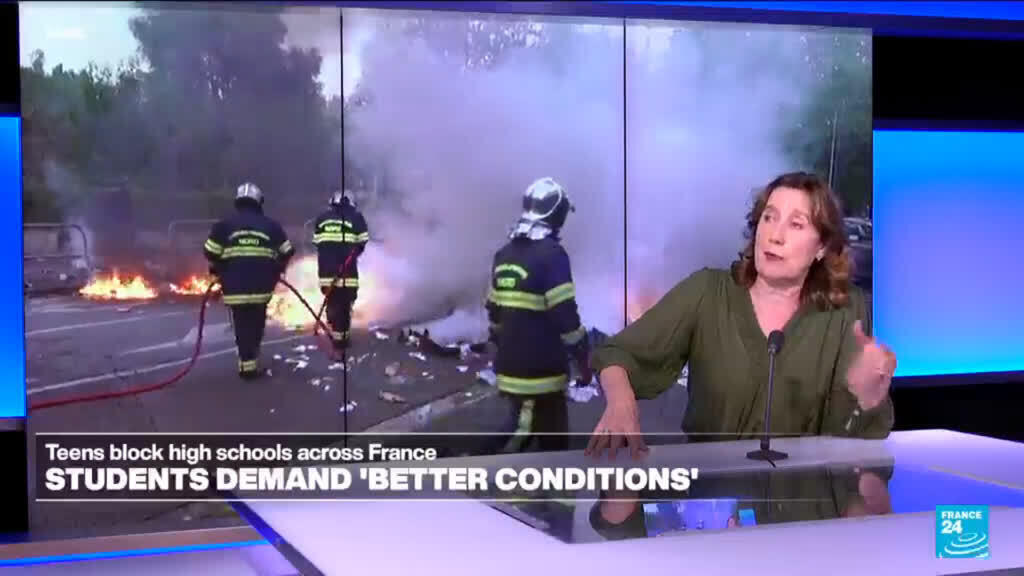 Teens block high schools across France, demand better conditions