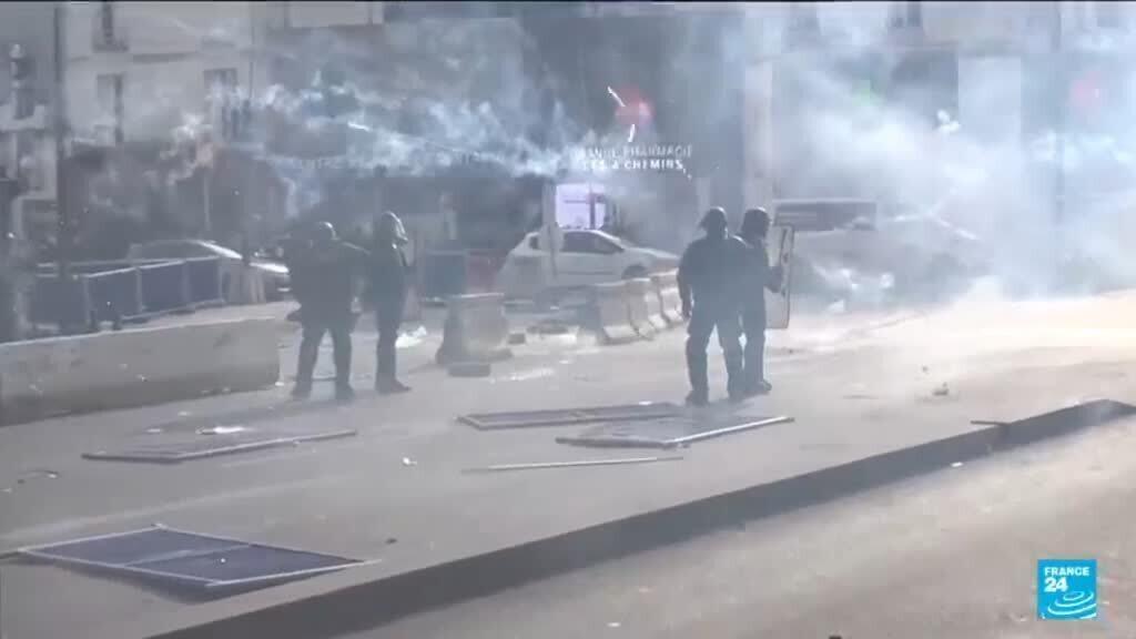Students and police clash as France struggles to quell school protests