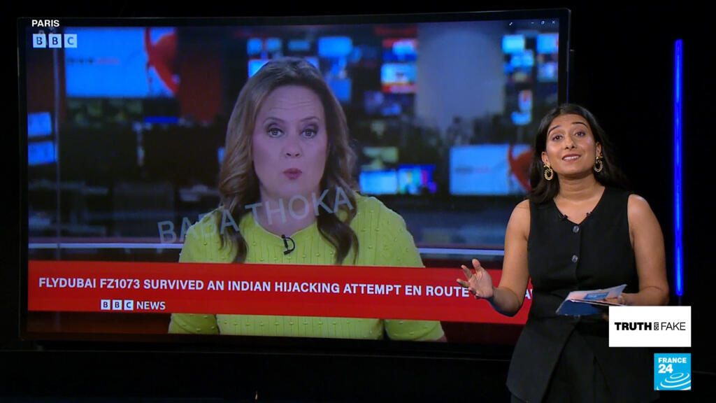 Fake BBC report falsely implicates Indian passenger and pilot in Flydubai hijacking attempt