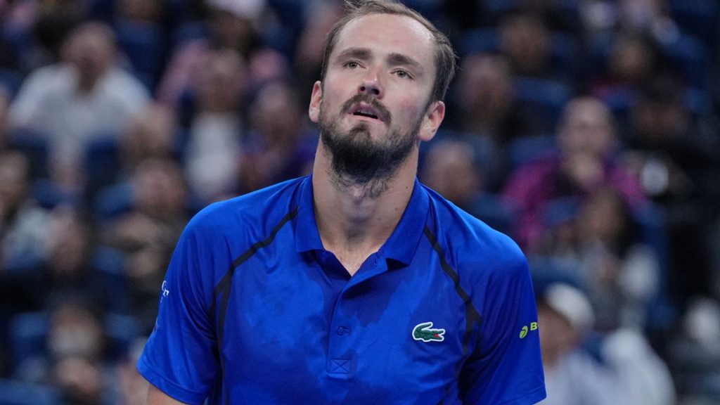 Medvedev defaulted for hitting spectator with ball in defeat to Djokovic