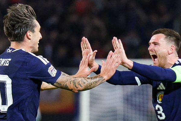 Third time lucky for Pocognoli as Scotland mark Robertson's 100th cap with win